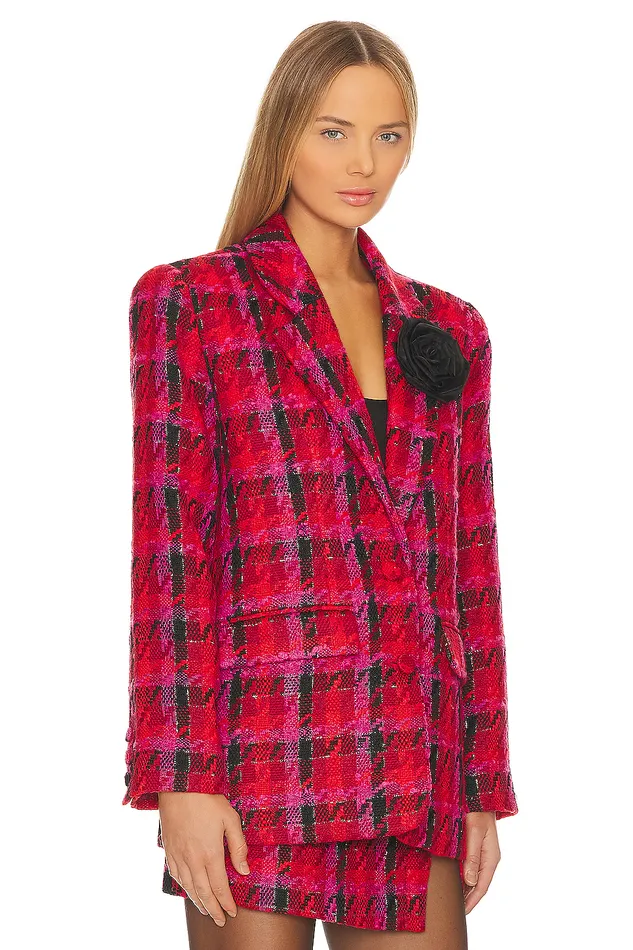 X Rachel Madix Blazer Black and Red Women Lovers and Friends Jackets and Coats X Rachel Madix Blazer Black and Red Women Lovers and Friends Jackets and Coats