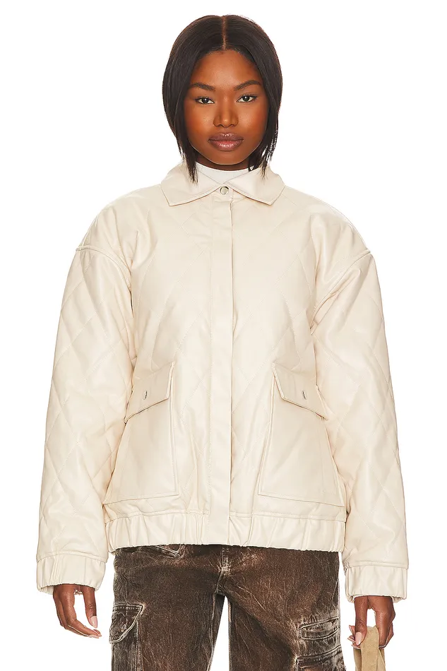 X Rachel Rylee Faux Leather Jacket Bone White Women Lovers and Friends Jackets and Coats X Rachel Rylee Faux Leather Jacket Bone White Women Lovers and Friends Jackets and Coats