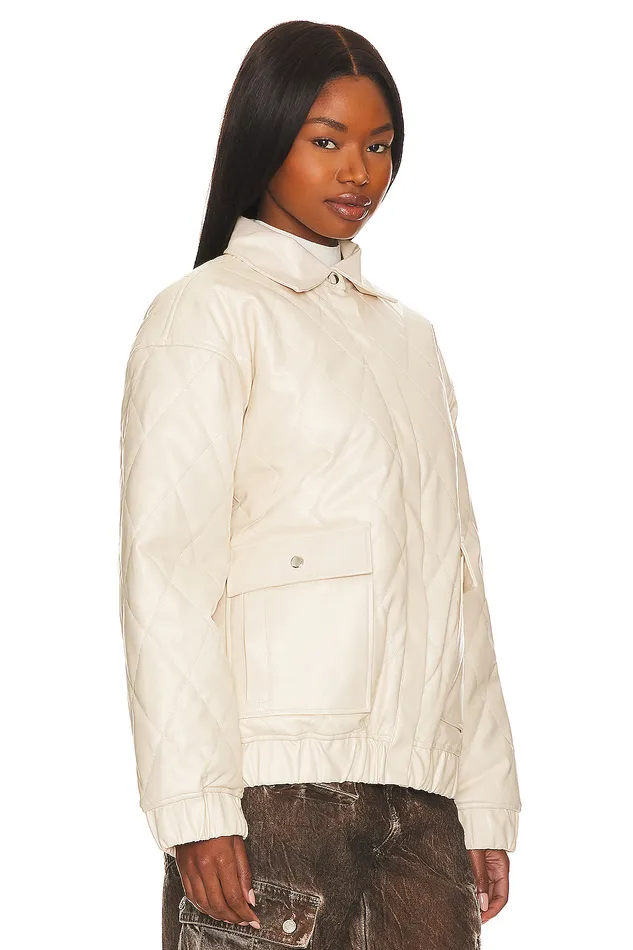 X Rachel Rylee Faux Leather Jacket Bone White Women Lovers and Friends Jackets and Coats X Rachel Rylee Faux Leather Jacket Bone White Women Lovers and Friends Jackets and Coats