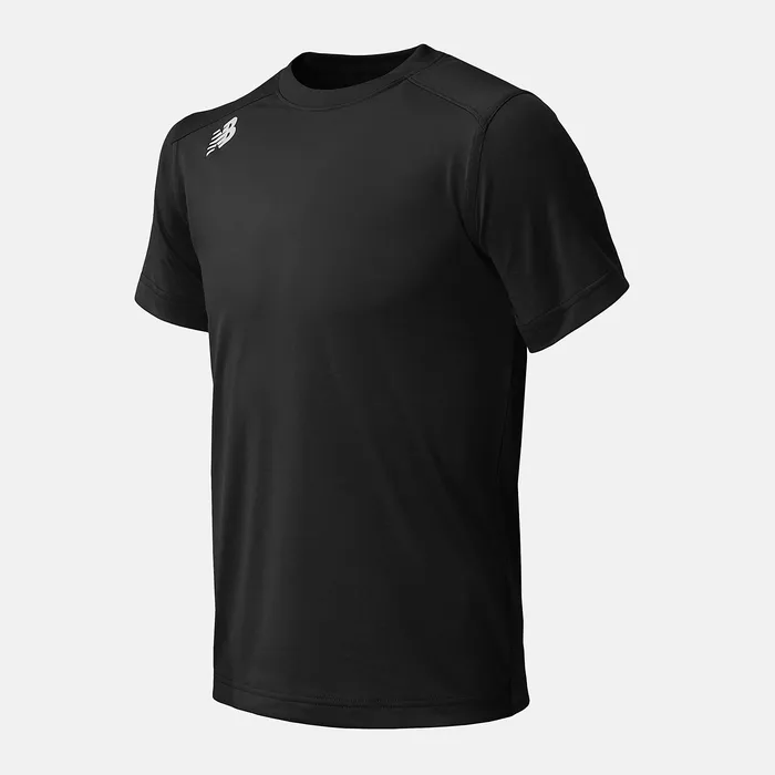 Youth NB Short Sleeve Tech Tee TEAM BLACK Tops New Balance Kids