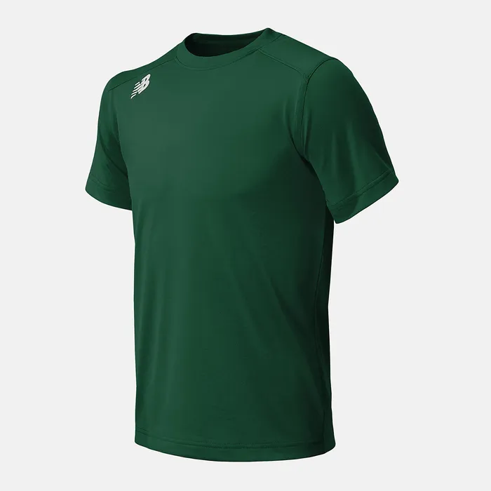 Youth NB Short Sleeve Tech Tee TEAM DARK GREEN Tops New Balance Kids
