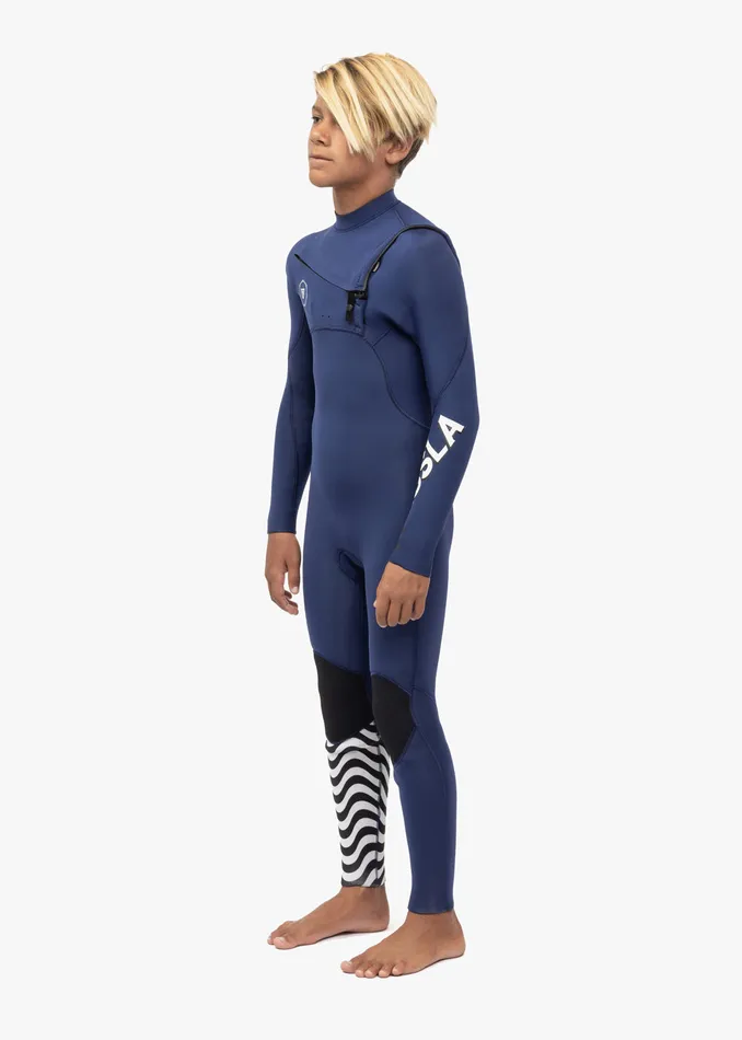 Youth Wetsuits Vissla 7 Seas Boys 43 Full Chest Zip Wetsuit Naval Youth Wetsuits Vissla 7 Seas Boys 43 Full Chest Zip Wetsuit Naval