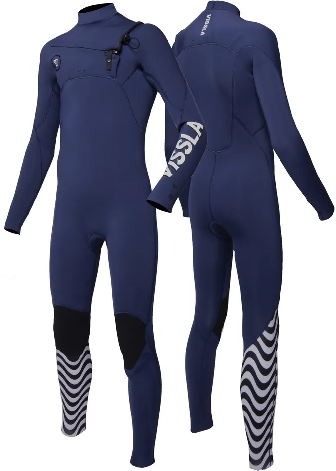 Youth Wetsuits Vissla 7 Seas Boys 43 Full Chest Zip Wetsuit Naval Youth Wetsuits Vissla 7 Seas Boys 43 Full Chest Zip Wetsuit Naval