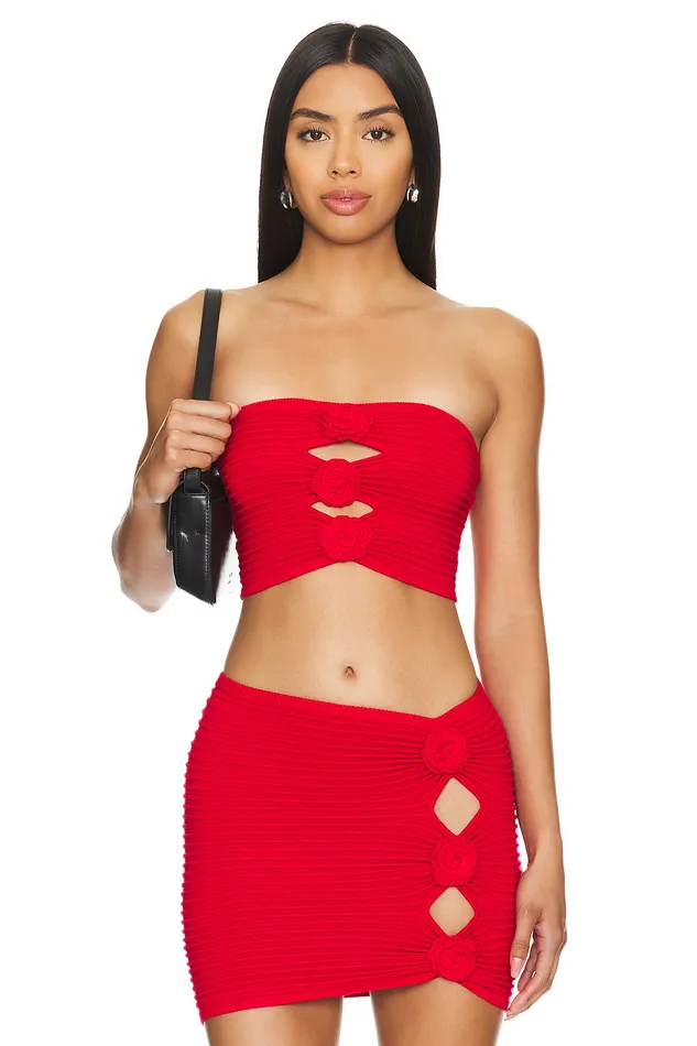Ziona Tube Top Red Women Lovers and Friends Tops