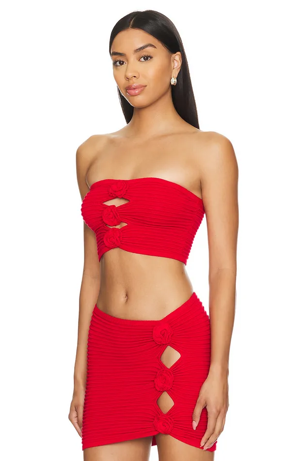 Ziona Tube Top Red Women Lovers and Friends Tops Ziona Tube Top Red Women Lovers and Friends Tops