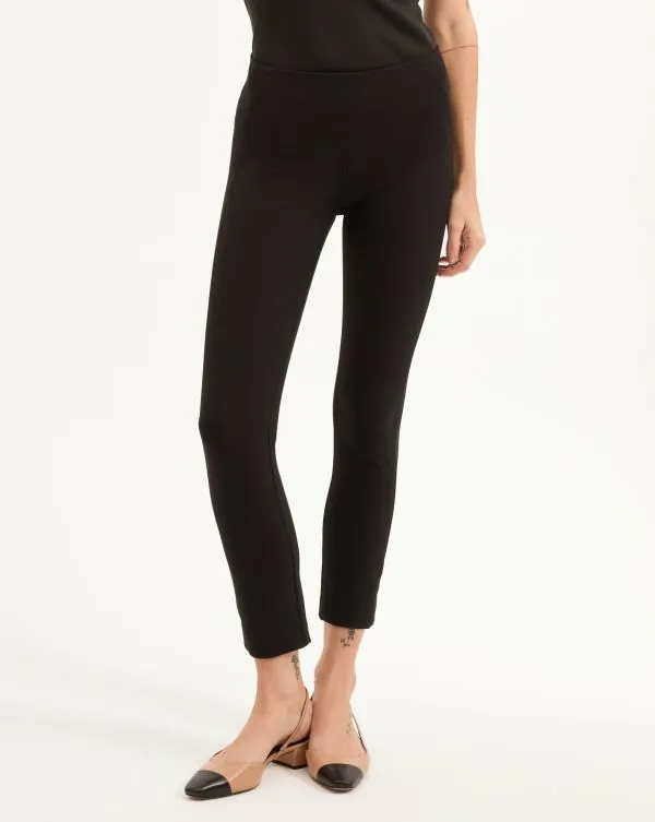 Zip Back Scuba Pant Black Women Veronica Beard Pants