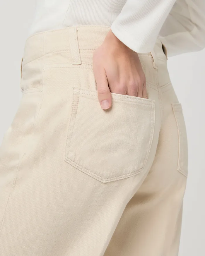 Zoey 31 Inch Wide Leg 8211 Butter Ecru Women Denim PAIGE