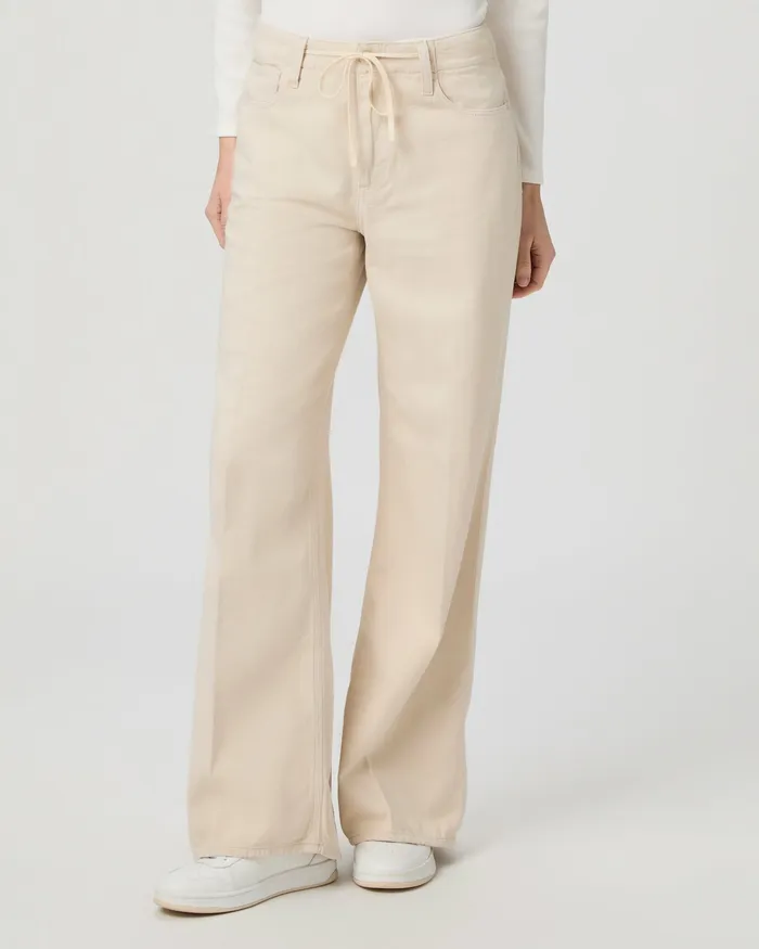 Zoey 31 Inch Wide Leg 8211 Butter Ecru Women Denim PAIGE